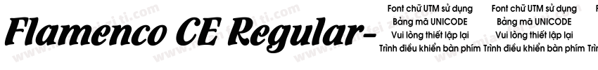 Flamenco CE Regular字体转换